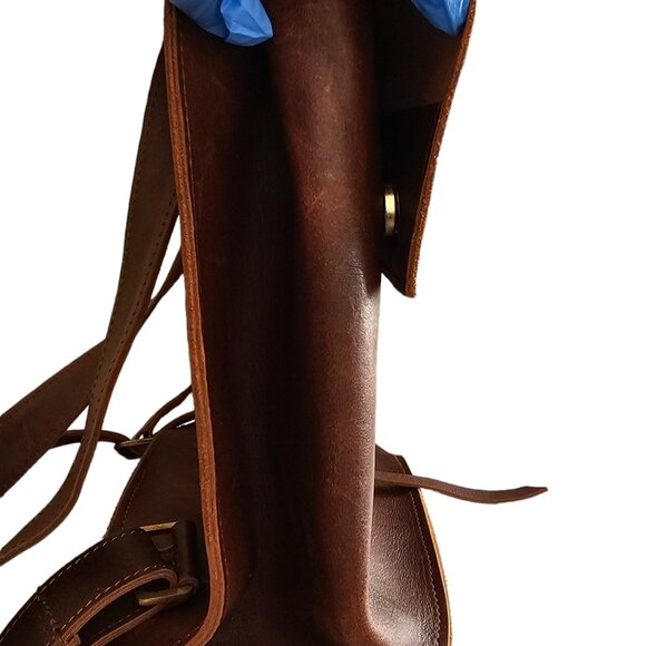 Kasandy Backpack Brown Leather Western Cowgirl Elephant Ethical Fair Trade - Picture 11 of 15